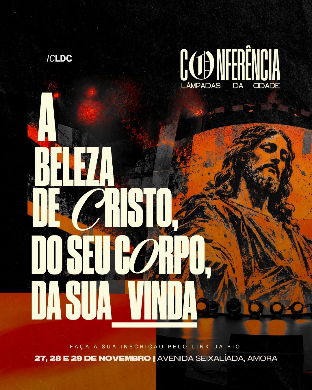 Cartaz: A beleza de Cristo, do seu Corpo, da sua Vinda